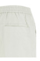 Leather-effect bermuda shorts White Leather-effect bermuda shorts White
