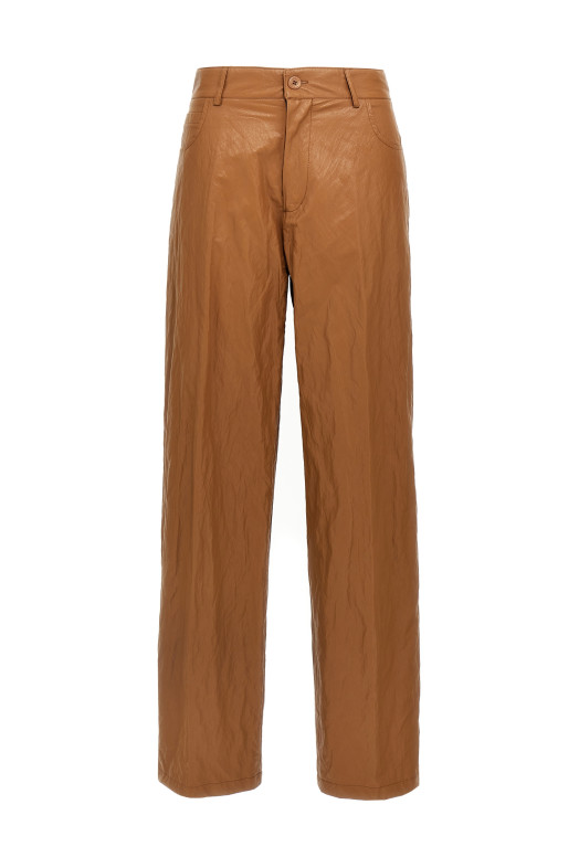 Leather-effect pants Brown Leather-effect pants Brown