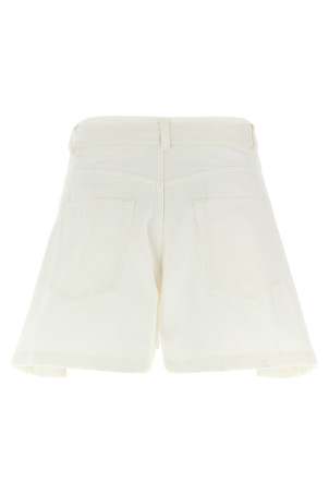 Wool insert shorts White