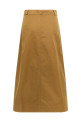Юбка миди коричневая SAINT LAURENT 817344Y04VY2100