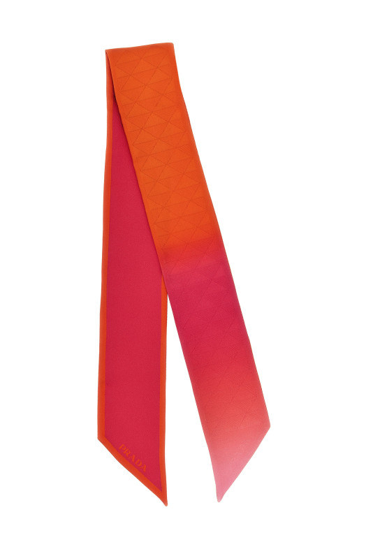 Шелковый шарф Многоцветный PRADA 1FF0082C8SF0029 Шелковый шарф Многоцветный PRADA 1FF0082C8SF0029