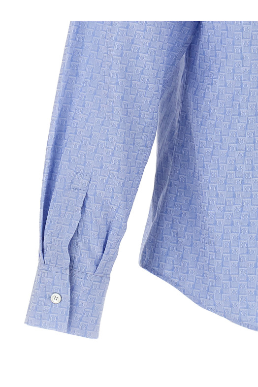 Рубашка FERRAGAMO 'Gangini' СИНИЙ 780414OXFORDBLU Рубашка FERRAGAMO 'Gangini' СИНИЙ 780414OXFORDBLU