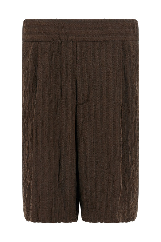 Шорти-бермуди DRIES VAN NOTEN 'Платон' коричневі 2510209531504703 Шорти-бермуди DRIES VAN NOTEN 'Платон' коричневі 2510209531504703