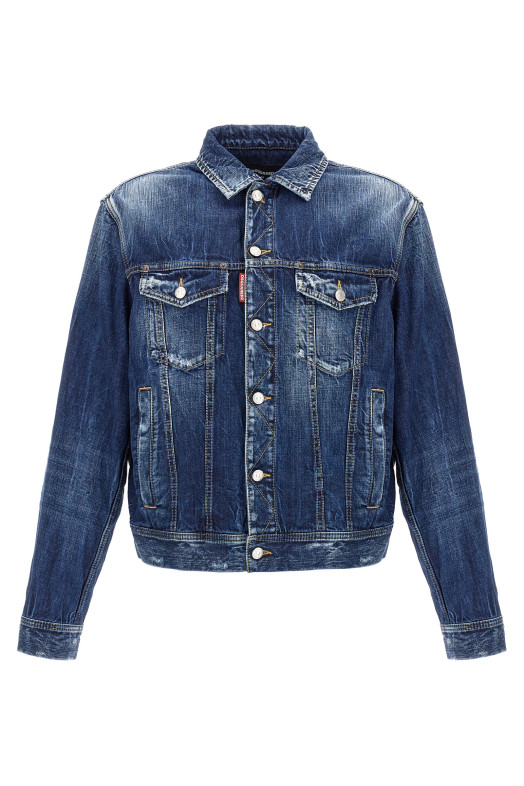 'Be Cool Be Nice Wash L.A.' jacket Blue 'Be Cool Be Nice Wash L.A.' jacket Blue
