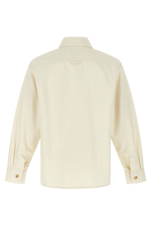 Logo embroidery shirt Beige Logo embroidery shirt Beige