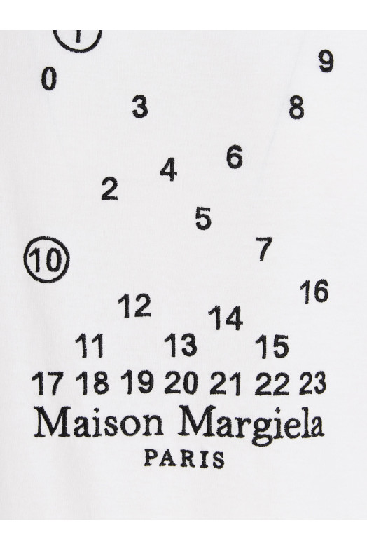 Футболка з вишивкою логотипу чорно-сіра MAISON MARGIELA S50GC0684S22816100 Футболка з вишивкою логотипу чорно-сіра MAISON MARGIELA S50GC0684S22816100