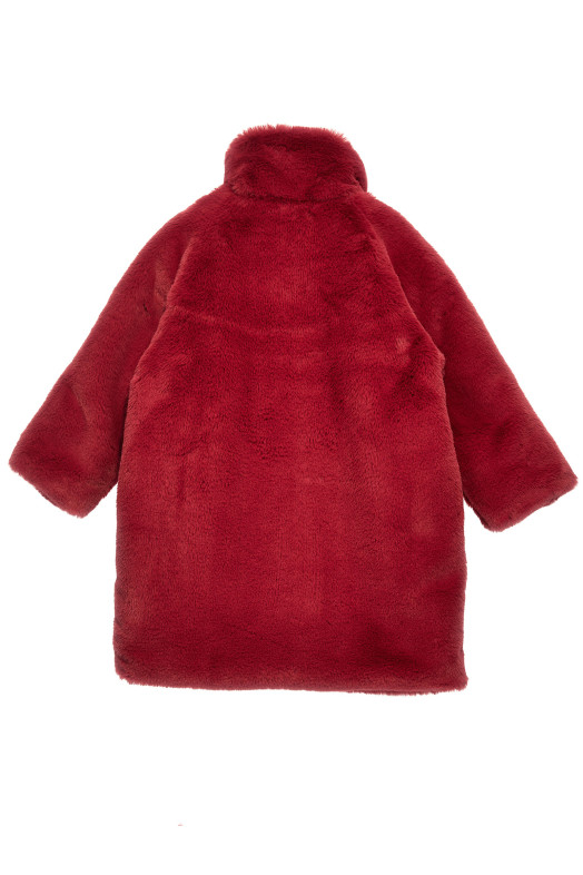 Faux fur coat Fuchsia
