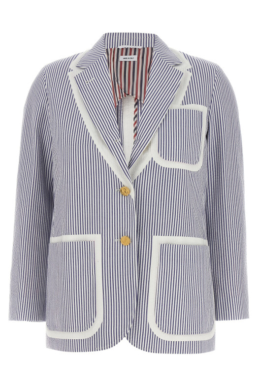 Однобортный блейзер из нержавейки Многоцветный THOM BROWNE FBC930H00572415 Однобортный блейзер из нержавейки Многоцветный THOM BROWNE FBC930H00572415