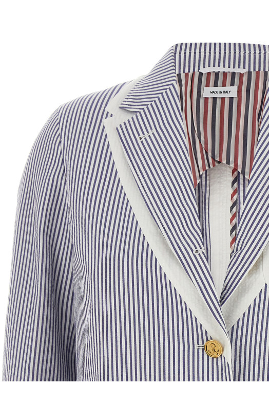 Однобортный блейзер из нержавейки Многоцветный THOM BROWNE FBC930H00572415 Однобортный блейзер из нержавейки Многоцветный THOM BROWNE FBC930H00572415