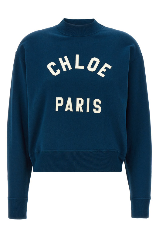Толстовка с логотипом Синий CHLOÉ CH24AJH121924C6 Толстовка с логотипом Синий CHLOÉ CH24AJH121924C6