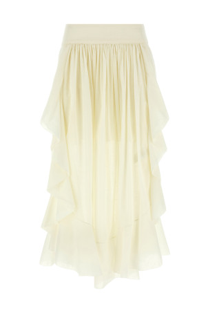 Спідниця ZIMMERMANN 'Acacia Ruffle' Біла 2457SRS252TEA Спідниця ZIMMERMANN 'Acacia Ruffle' Біла 2457SRS252TEA