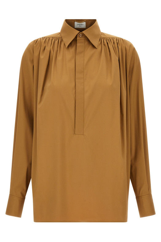 Блузка SAINT LAURENT 'SX07' Коричневый 822158Y7I232257 Блузка SAINT LAURENT 'SX07' Коричневый 822158Y7I232257