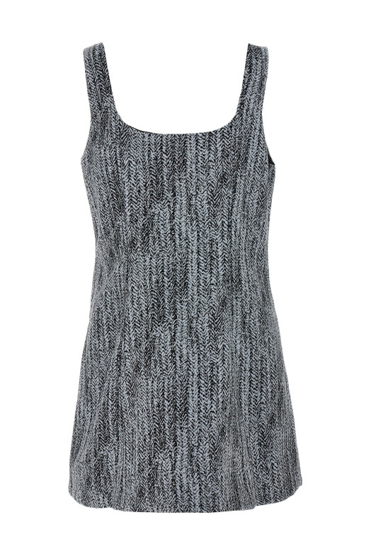 Сукня з твіду Різнобарвна GANNI W0186371 Сукня з твіду Різнобарвна GANNI W0186371