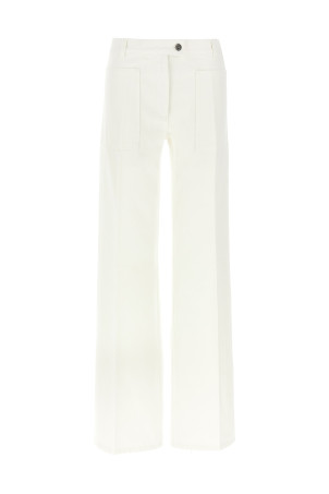 Прямі джинси Білий FERRAGAMO 780548WHITE Прямі джинси Білий FERRAGAMO 780548WHITE