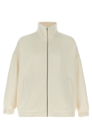 Світшот з логотипом на всю поверхню Білий FENDI FAF743AU8OF1BJD