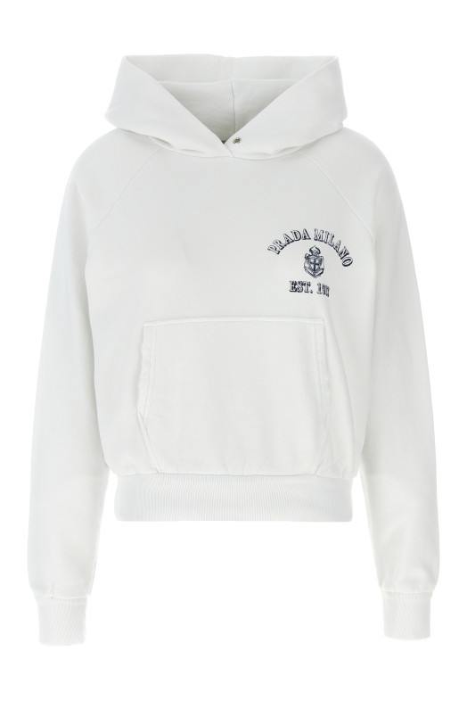 Вінтажне худі Білий PRADA 134713SOOO16V4F0009