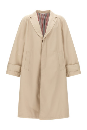 Тренч бежевый THOM BROWNE MOU629A06111250 Тренч бежевый THOM BROWNE MOU629A06111250