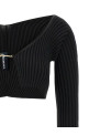 'Le Maille Pralu' cropped cardigan Black 'Le Maille Pralu' cropped cardigan Black