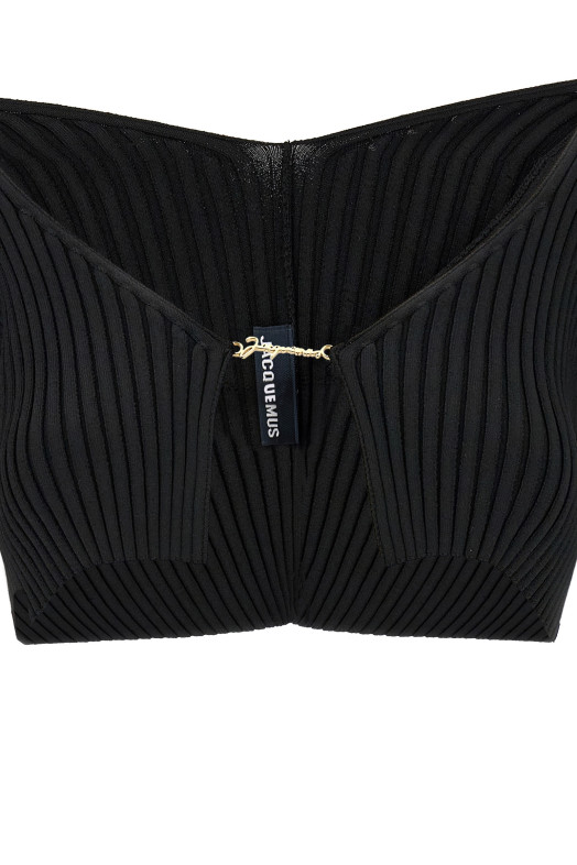 'Le Maille Pralu' cropped cardigan Black 'Le Maille Pralu' cropped cardigan Black