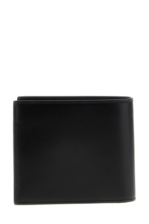 Logo leather wallet Black