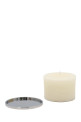 Candle and a logo plate 460 gr White Candle and a logo plate 460 gr White