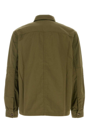 Сорочка з армійської зеленої саржі SAINT LAURENT (816396Y03JC) Сорочка з армійської зеленої саржі SAINT LAURENT (816396Y03JC)