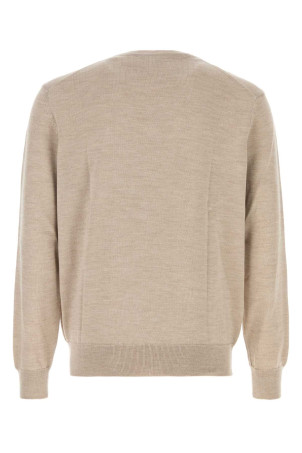 Вязаный свитер из шерсти капучино MAISON KITSUNE (MM00815KT1036) Вязаный свитер из шерсти капучино MAISON KITSUNE (MM00815KT1036)