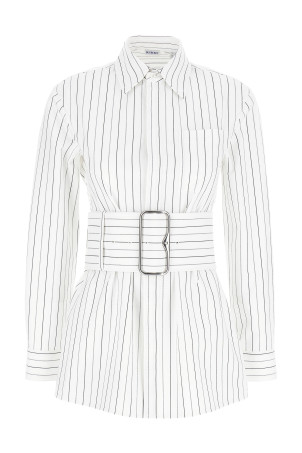Смугаста сорочка Біла BURBERRY 8103514STRINGCOAL Смугаста сорочка Біла BURBERRY 8103514STRINGCOAL