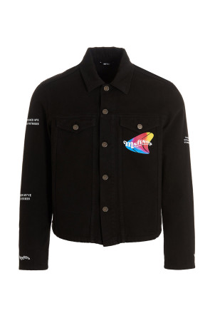Логотип джинсовая куртка Black MSFTSREP (34MSFUHJ01S123644699)