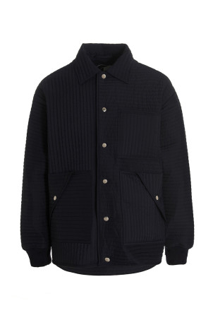 Chore Quilted Stripes' down jacket Blue