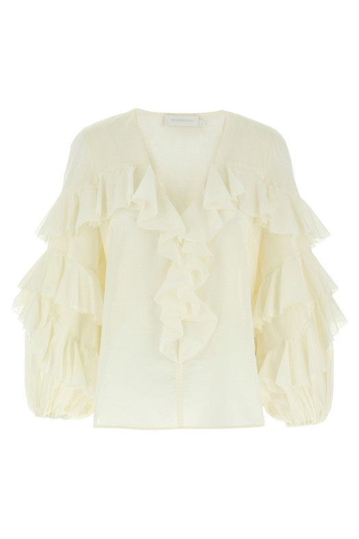 'Acacia Ruffle' blouse White 'Acacia Ruffle' blouse White