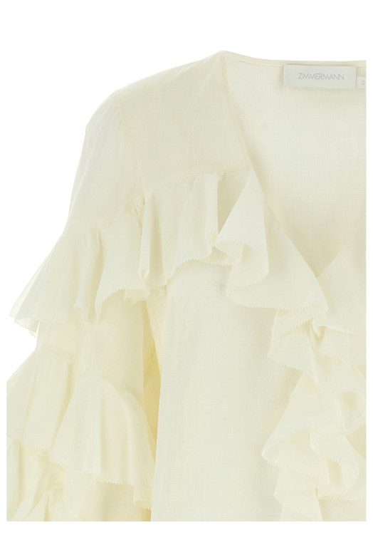 'Acacia Ruffle' blouse White 'Acacia Ruffle' blouse White