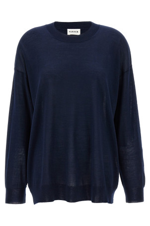 Crew-Neck Sweater Blue Crew-Neck Sweater Blue