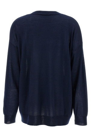 Crew-Neck Sweater Blue Crew-Neck Sweater Blue