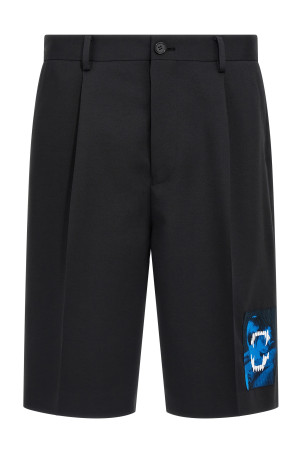Patch Bermuda shorts Black Patch Bermuda shorts Black