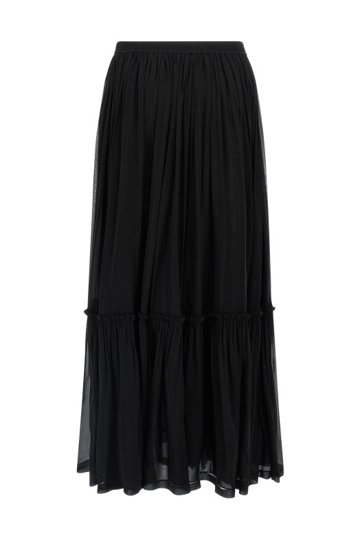 Довга спідниця чорна SAINT LAURENT 823141Y115W1000 Довга спідниця чорна SAINT LAURENT 823141Y115W1000