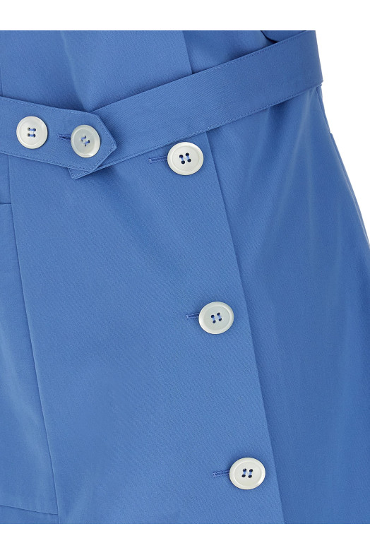 Деконструйована міні-сукня СИНЯ MIU MIU MF5786SOOO1BMSF0013 Деконструйована міні-сукня СИНЯ MIU MIU MF5786SOOO1BMSF0013