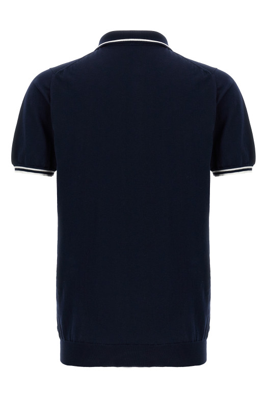 Поло KITON 'Ciro' Синій UMK0458V111A002 Поло KITON 'Ciro' Синій UMK0458V111A002
