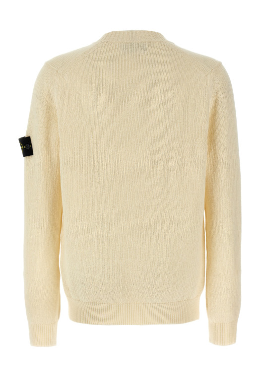 Светр з логотипом Білий STONE ISLAND K1S155100042S00D3V0093 Светр з логотипом Білий STONE ISLAND K1S155100042S00D3V0093