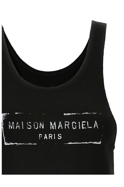 Майка с логотипом Черный MAISON MARGIELA S51NL0048S24522900 Майка с логотипом Черный MAISON MARGIELA S51NL0048S24522900