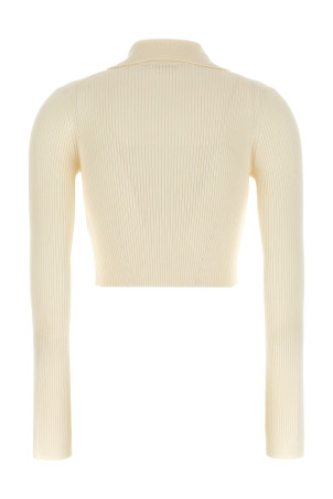 Ребристый кардиган Белый JIL SANDER J02HP0031J14770105 Ребристый кардиган Белый JIL SANDER J02HP0031J14770105