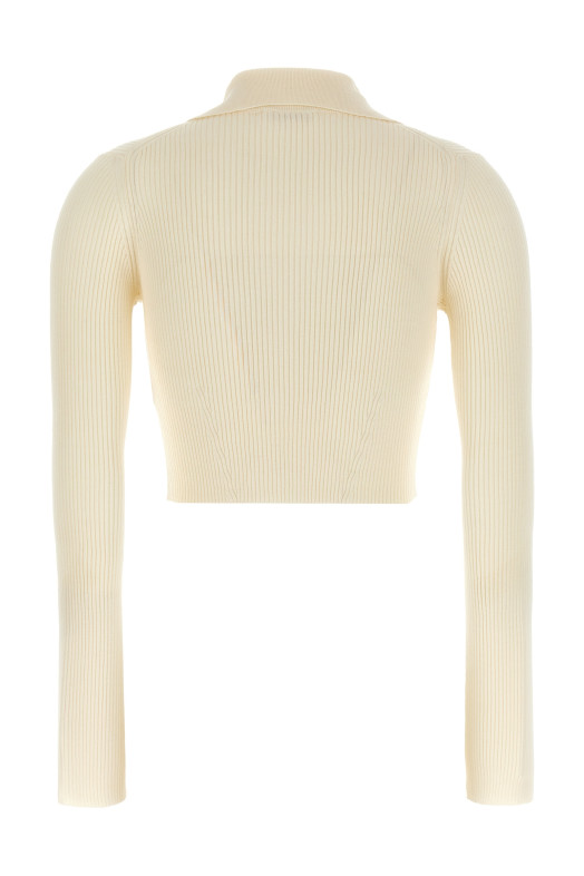 Ribbed cardigan White Ribbed cardigan White