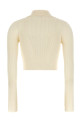 Ribbed cardigan White Ribbed cardigan White