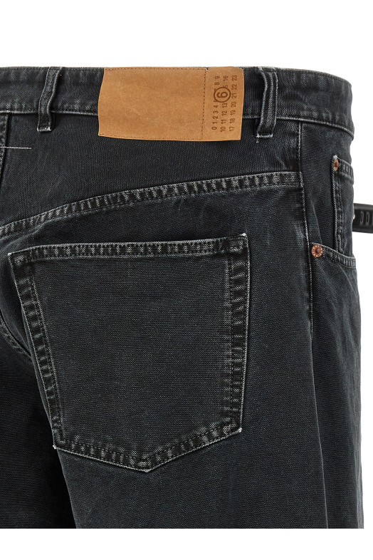 Джинси б/в Чорні MM6 MAISON MARGIELA SH0LA0010M35249900 Джинси б/в Чорні MM6 MAISON MARGIELA SH0LA0010M35249900
