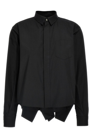 Сорочка з воланами Чорна SACAI 2507846001 Сорочка з воланами Чорна SACAI 2507846001