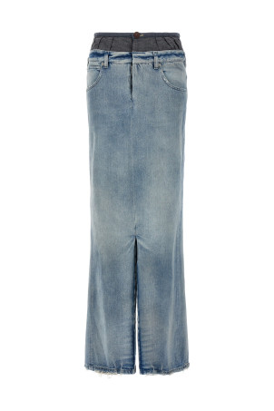 Slits denim skirt Multicolor Slits denim skirt Multicolor