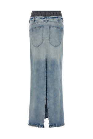 Slits denim skirt Multicolor Slits denim skirt Multicolor