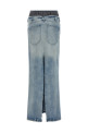 Slits denim skirt Multicolor Slits denim skirt Multicolor