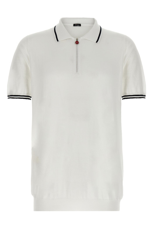 Поло KITON 'Ciro' Білий UMK0458V110A001 Поло KITON 'Ciro' Білий UMK0458V110A001