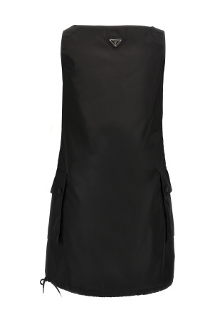 Re-Nylon mini dress Black Re-Nylon mini dress Black